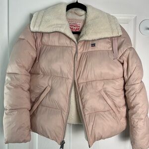 Levi's Women's Pink Puffer Jacket